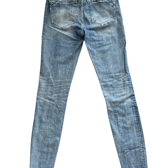 BUCKLE BLACK Women’s Blue Denim Jeans, fit #53 skinny 26x32 size 4 to 6, EUC - Picture 3 of 7